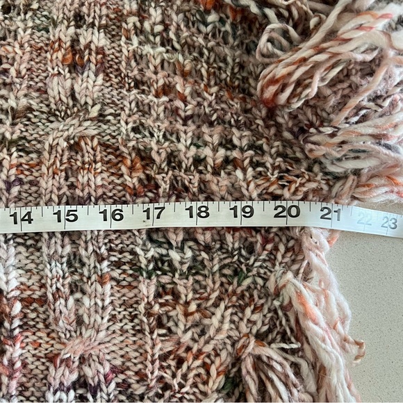 NWT Joie Chunky Knit Meghan Sweater Rose Fringe Crew Neck - Picture 8 of 16